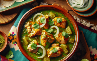 Guisado de pollo en salsa verde