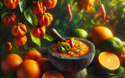 Salsa de habanero y naranja