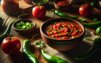 Salsa ranchera con chile serrano