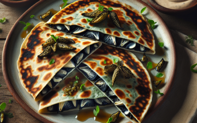 Quesadillas de huitlacoche y epazote