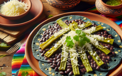 Tlacoyos de frijol con nopales y queso