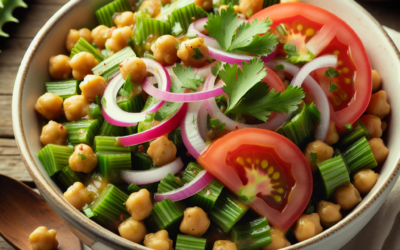 Ensalada de garbanzos con nopales