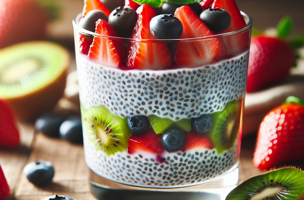 Pudding de chía con frutas frescas