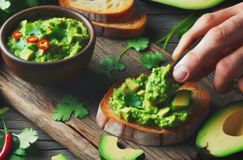 Salsa de aguacate y cilantro para untar