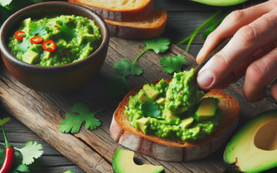 Salsa de aguacate y cilantro para untar