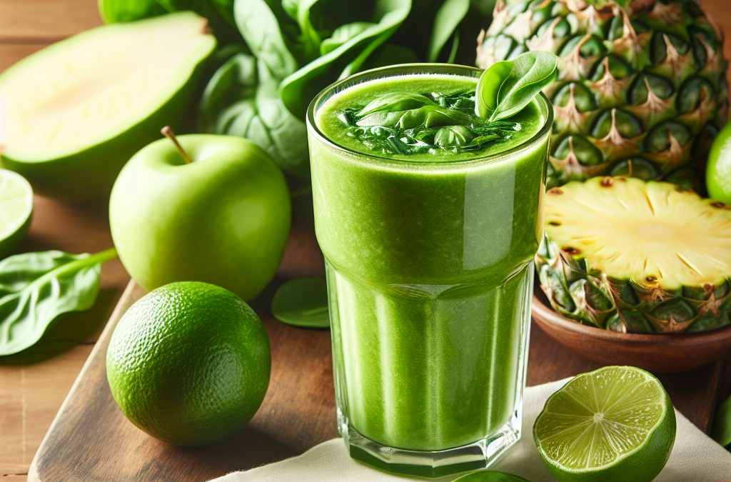 Smoothie Verde Mexicano: Bebida Saludable y Energizante