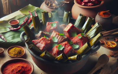 Pibil de cerdo en hoja de plátano: cocina al estilo tradicional