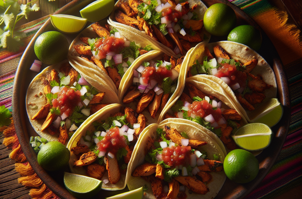 Tacos de pollo al pastor