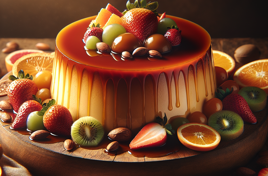 Flan de frutas mixtas