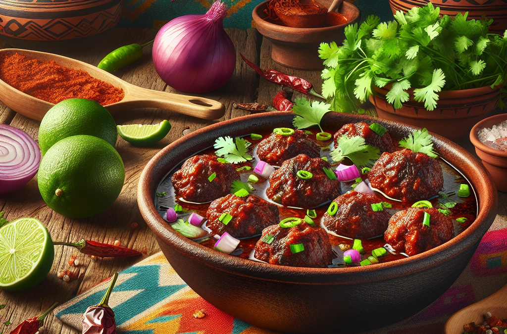 Albóndigas en Chipotle: Receta Mexicana con Sabor Picante