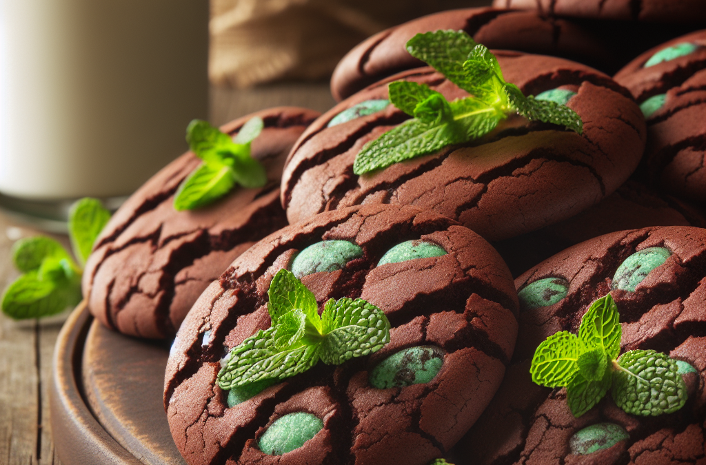 Galletas de menta y chocolate: frescura en cada bocado