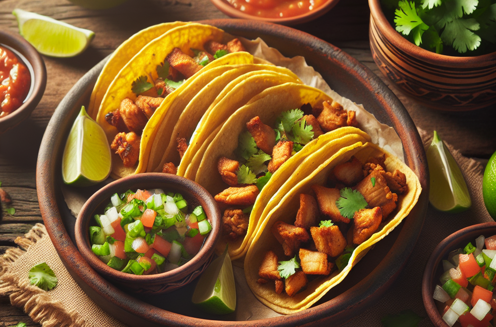 Tacos dorados de cerdo: crujientes y sabrosos