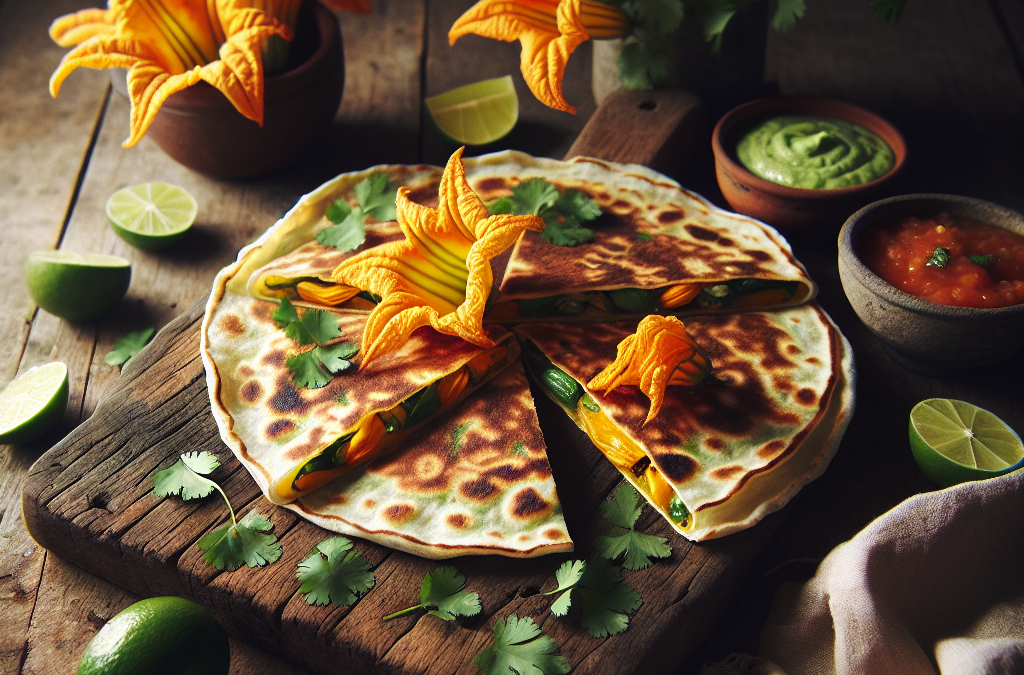 Quesadillas de flor de calabaza