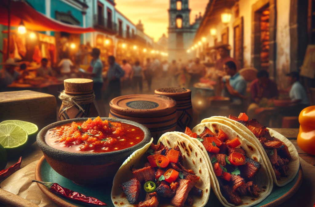 Tacos de cochinita con salsa de habanero