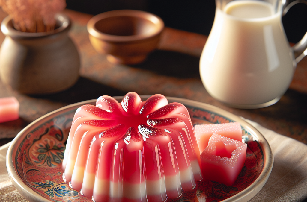 Gelatina de guayaba con leche condensada