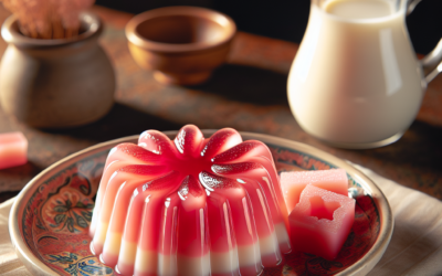 Gelatina de guayaba con leche condensada