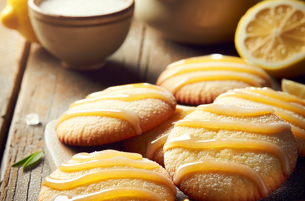 Galletas de limón con glaseado