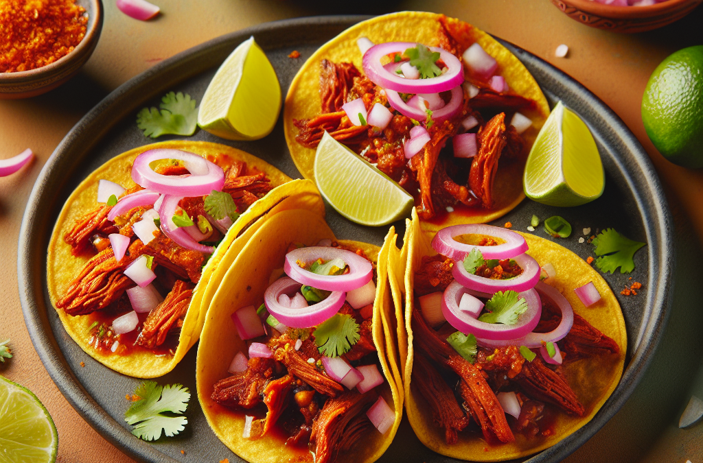 Mini tacos de cochinita pibil