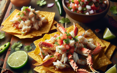 Tostadas de jaiba con pico de gallo