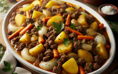 Picadillo con papas y zanahorias