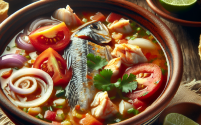 Caldo de pescado estilo Veracruz