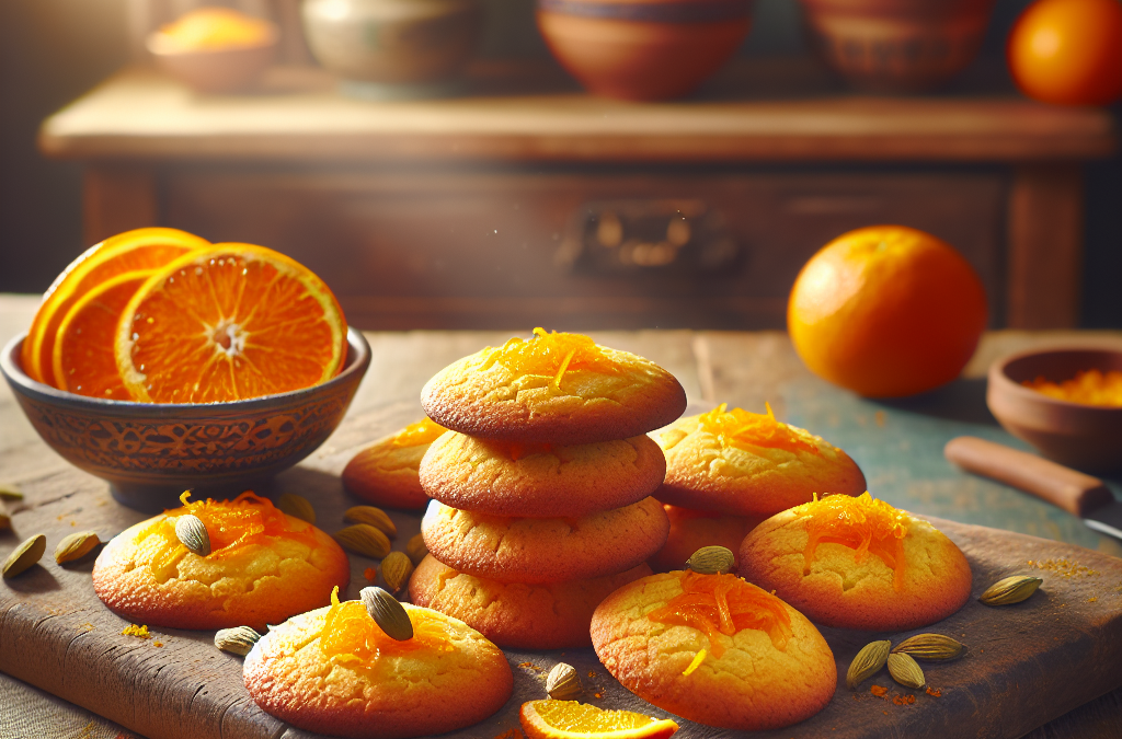 Galletas de naranja y cardamomo