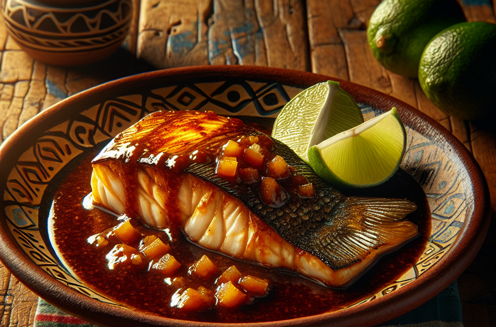 Pescado con mole de tamarindo