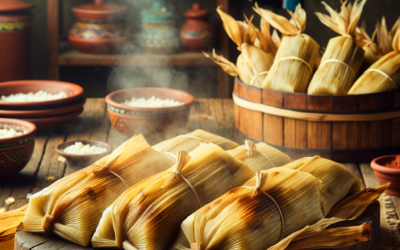 Tamales de elote con queso crema