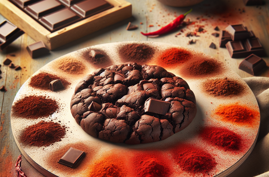 Galletas de chocolate y chile: un toque picante