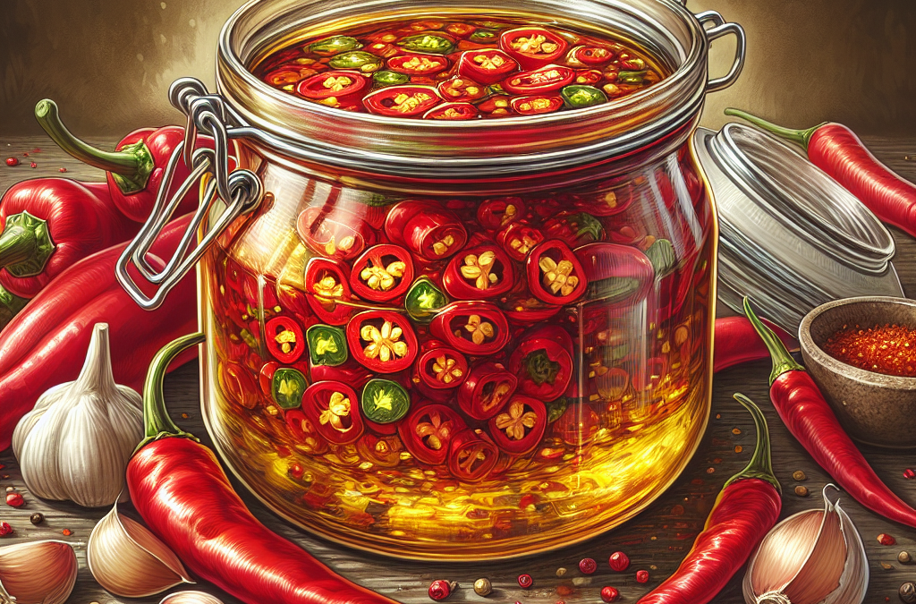 Salsa de chile de árbol con aceite