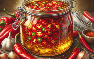 Salsa de chile de árbol con aceite