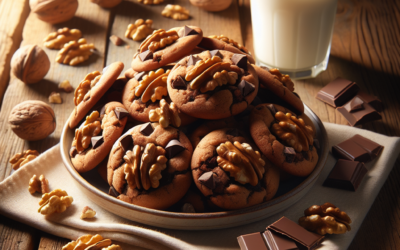 Galletas de nuez con chocolate: una delicia