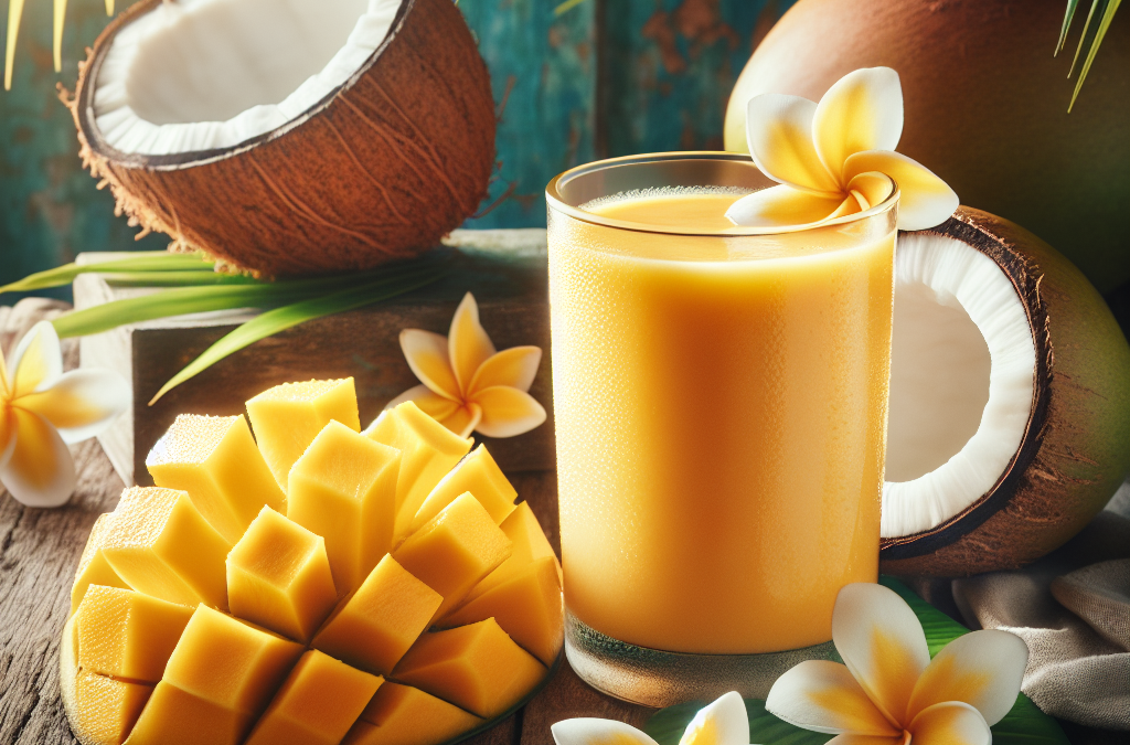 Smoothie de Mango y Coco: Bebida Tropical para Todos