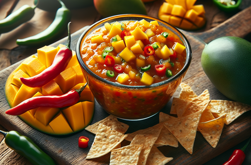 Salsa de mango y habanero para dippear