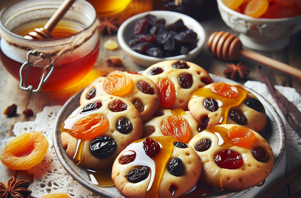 Galletas de frutas secas y miel