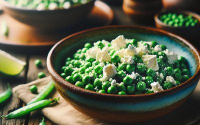 Ensalada de chícharos con queso cotija