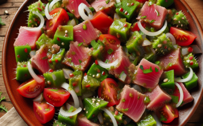 Ensalada de atún con nopales