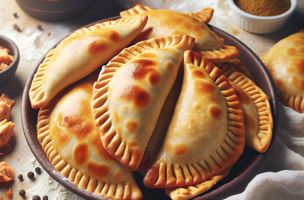 Empanadas de pollo con masa casera