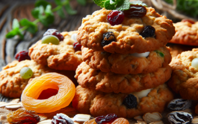 Galletas de avena con frutas secas