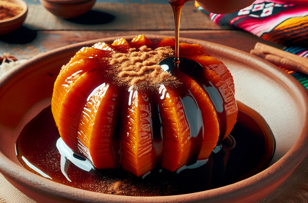 Calabaza en tacha con piloncillo.