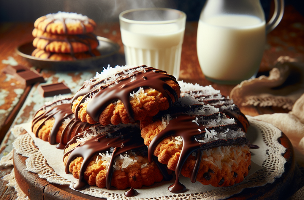 Galletas de coco y chocolate: una combinación irresistible