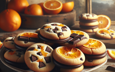 Galletas de naranja y chocolate: frescura y dulzura