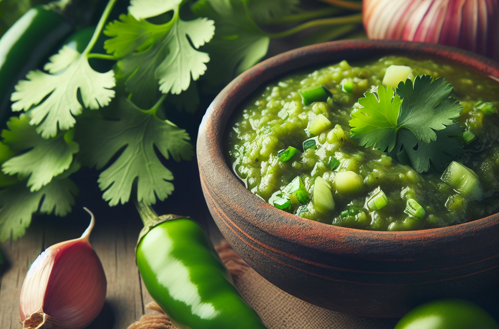 Salsa de tomatillo y cilantro