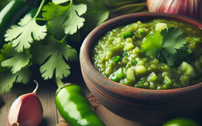 Salsa de tomatillo y cilantro