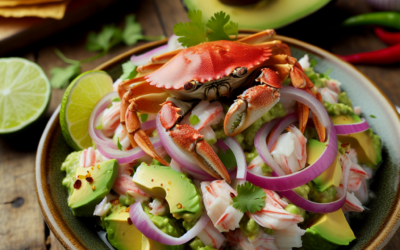 Ceviche de jaiba con aguacate