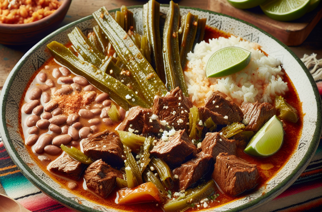 Carne de Res Guisada con Nopales: Platillo Mexicano Tradicional