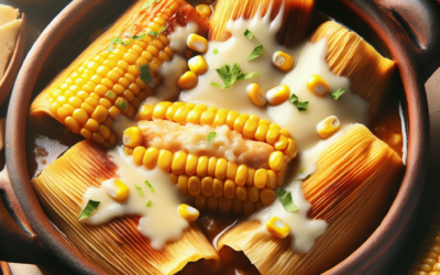 Tamales de cazuela con queso y elote