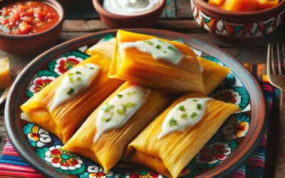 Tamales de calabaza con queso