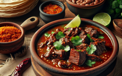 Carne de Res en Salsa de Chile Guajillo: Receta Tradicional