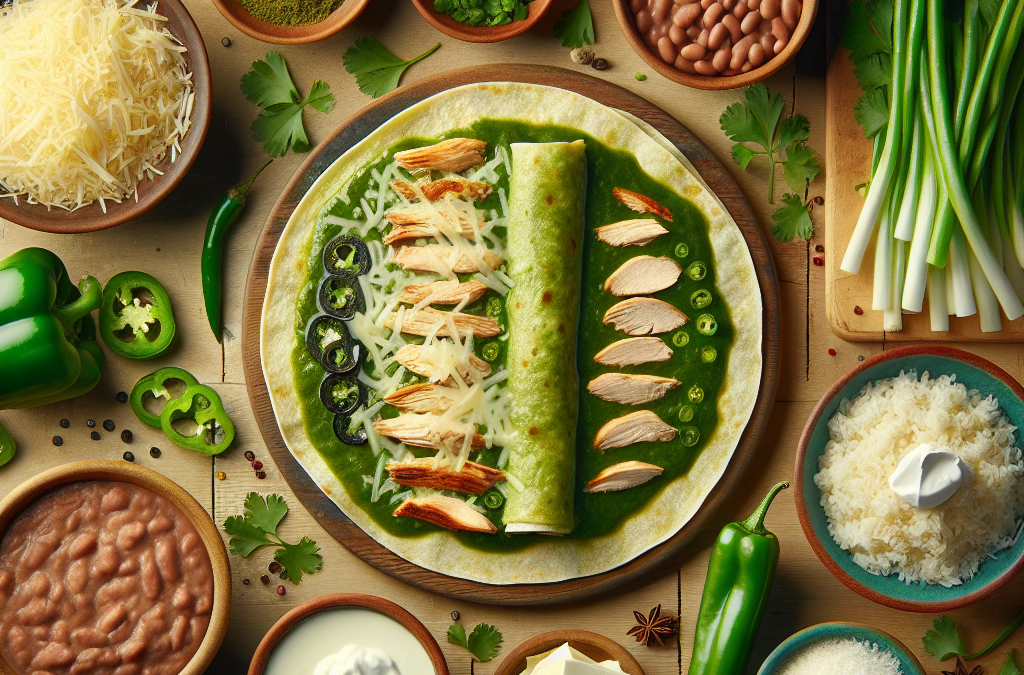 Cómo hacer enchiladas verdes con pollo